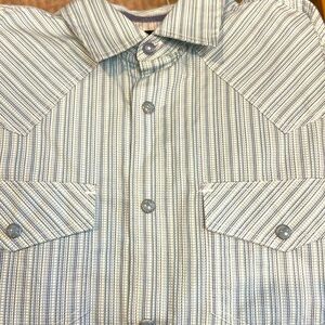 Cody James Authentic Western Apparel Men’s Snap Front Short Sleeve Shirt, S EUC